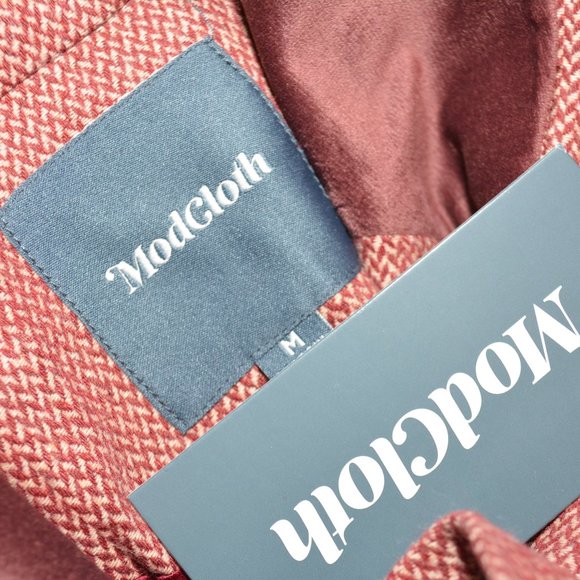 ModCloth Properly Polished Blazer Red Houndstooth - Picture 12 of 12